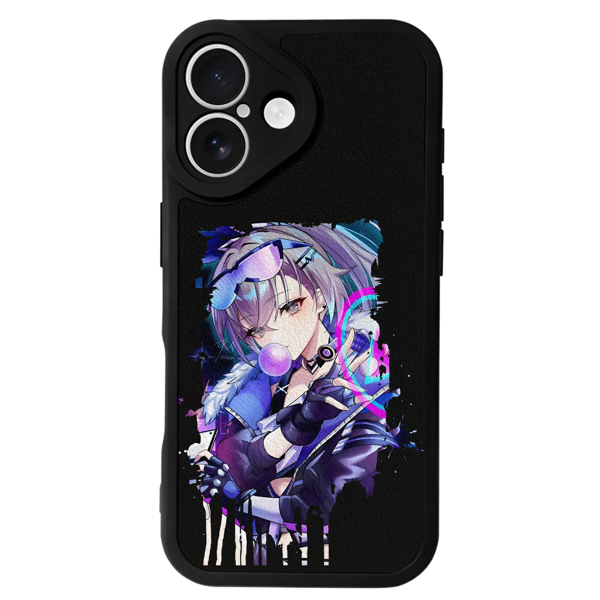 崩壊：スターレイル グッズ 銀狼 - IPhone 16シリーズ対応 ・ シリコンスマホケース ・ レザー調 ・ 高精度フィット ・ 耐衝撃 ・ ワイヤレス充電対応 ・ 精密カット